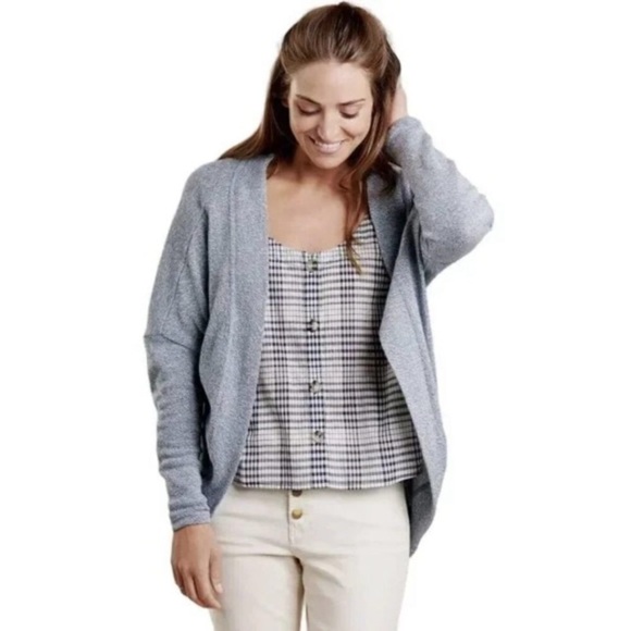 Toad & Co Open Circle Cardigan Hemply Sweater Organic Cotton Hemp Women’s Size M - Picture 2 of 11